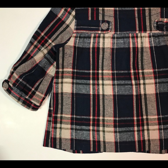 Lux Plaid Flannel Babydoll Style Shrug Jacket XS - Picture 8 of 8